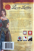 Verso de la boite de jeu de LOVE LETTER (Filosofia)